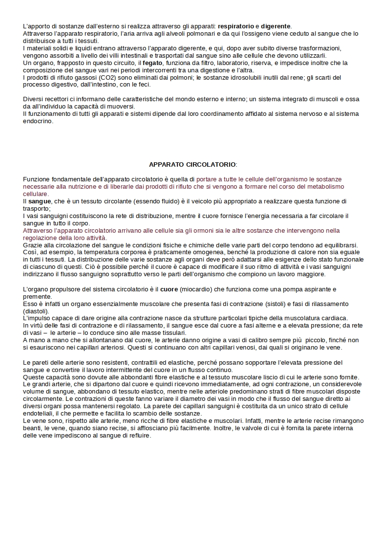 Apparato circolatorio
