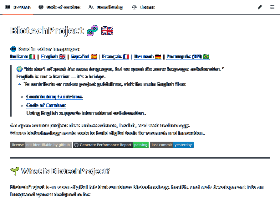 Repository GitHub del Biotech Project